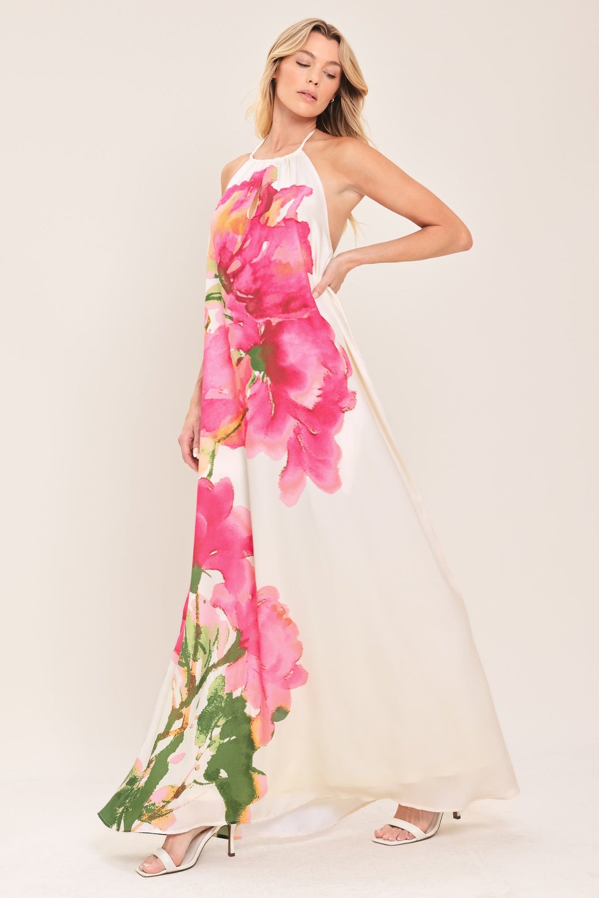 VESTIDO MAXI TEJIDO WHISPERING ROSE