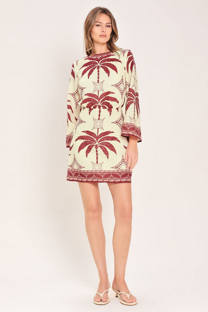 PARADISE FOUND WOVEN MINI DRESS