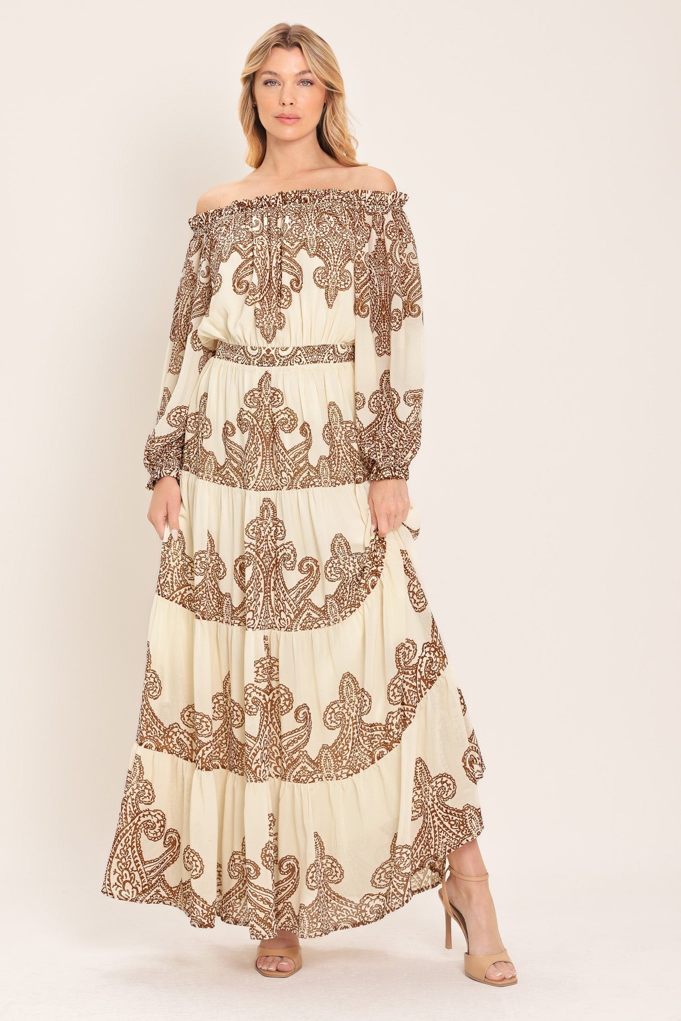 BELLA TERRA WOVEN MAXI DRESS