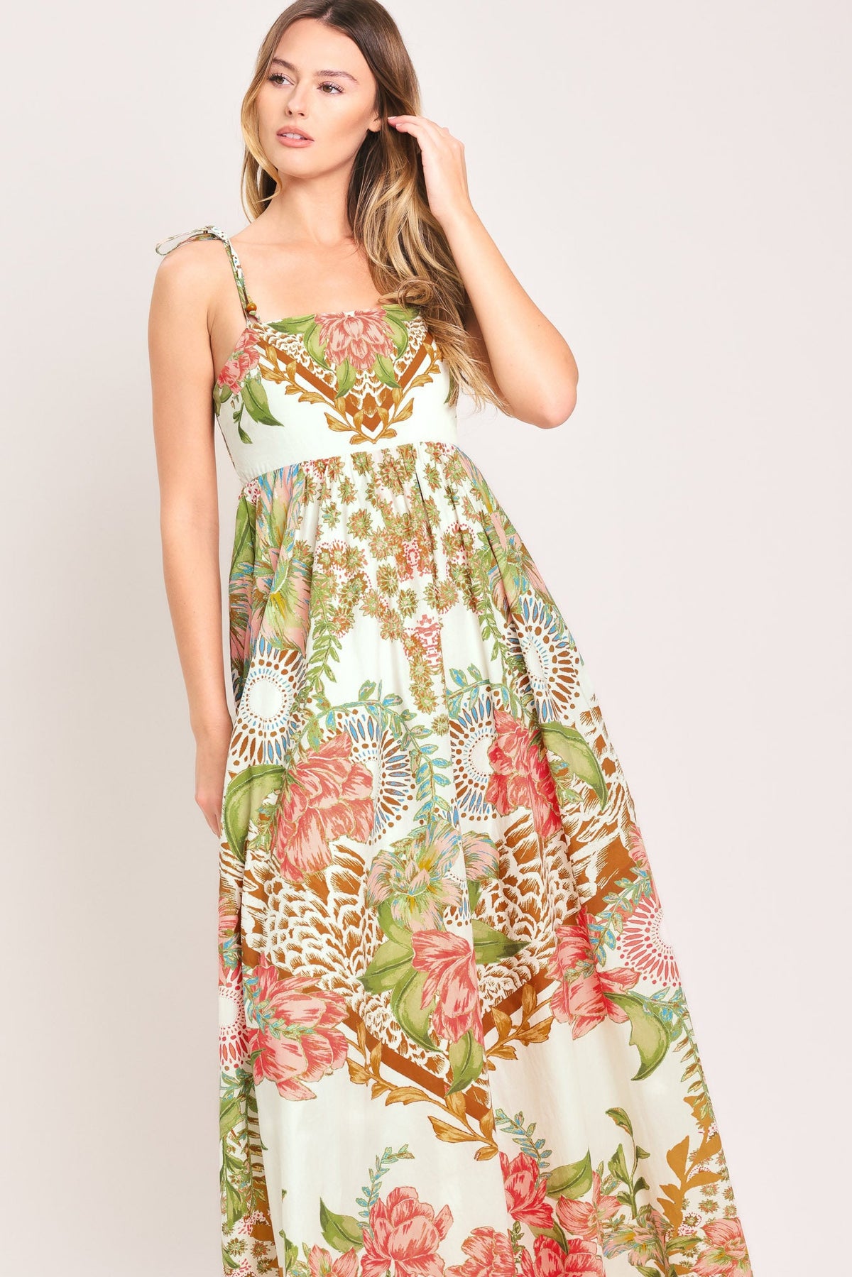 VESTIDO TRENZADO A LA TOBILLO SUMMER OASIS