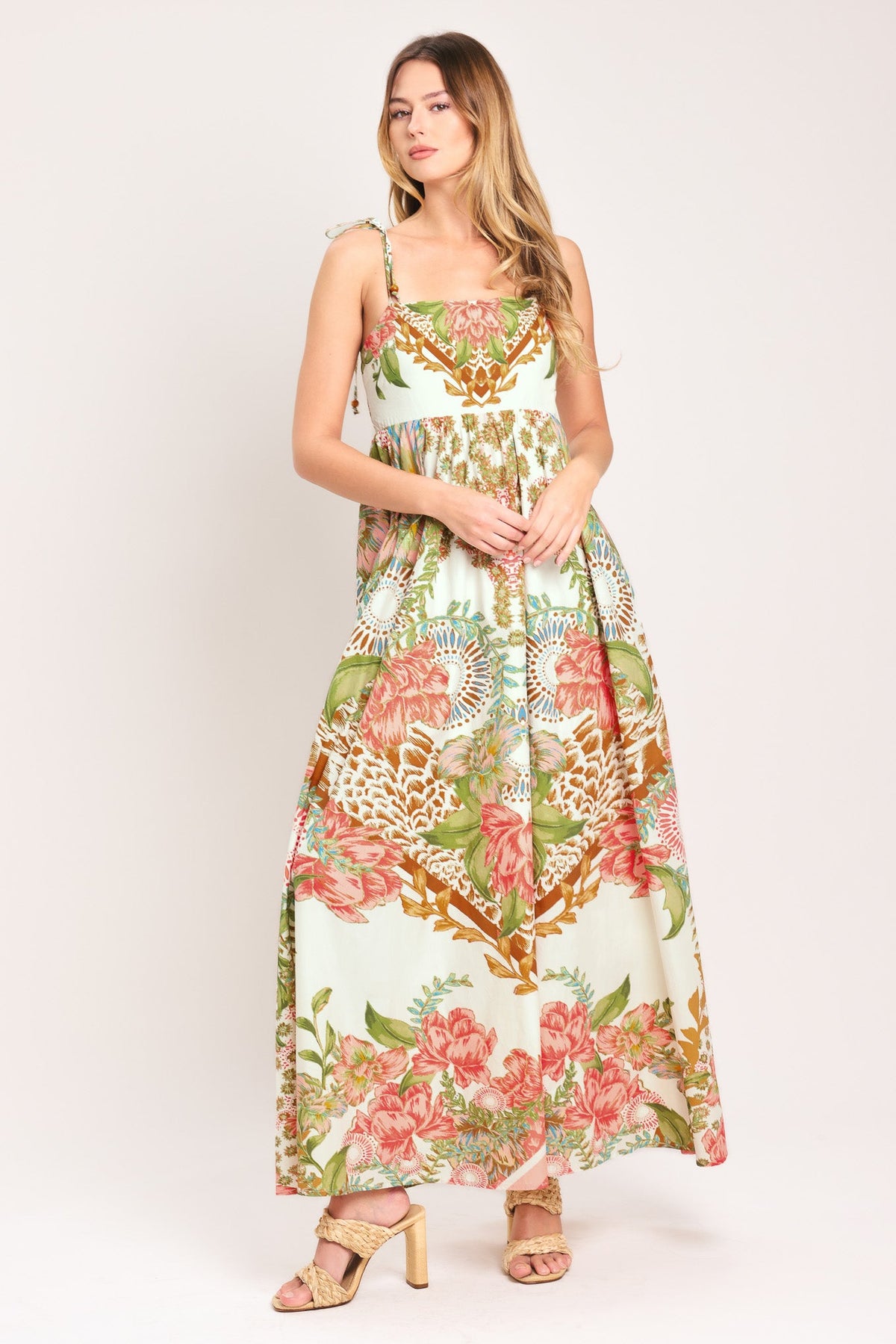 VESTIDO TRENZADO A LA TOBILLO SUMMER OASIS