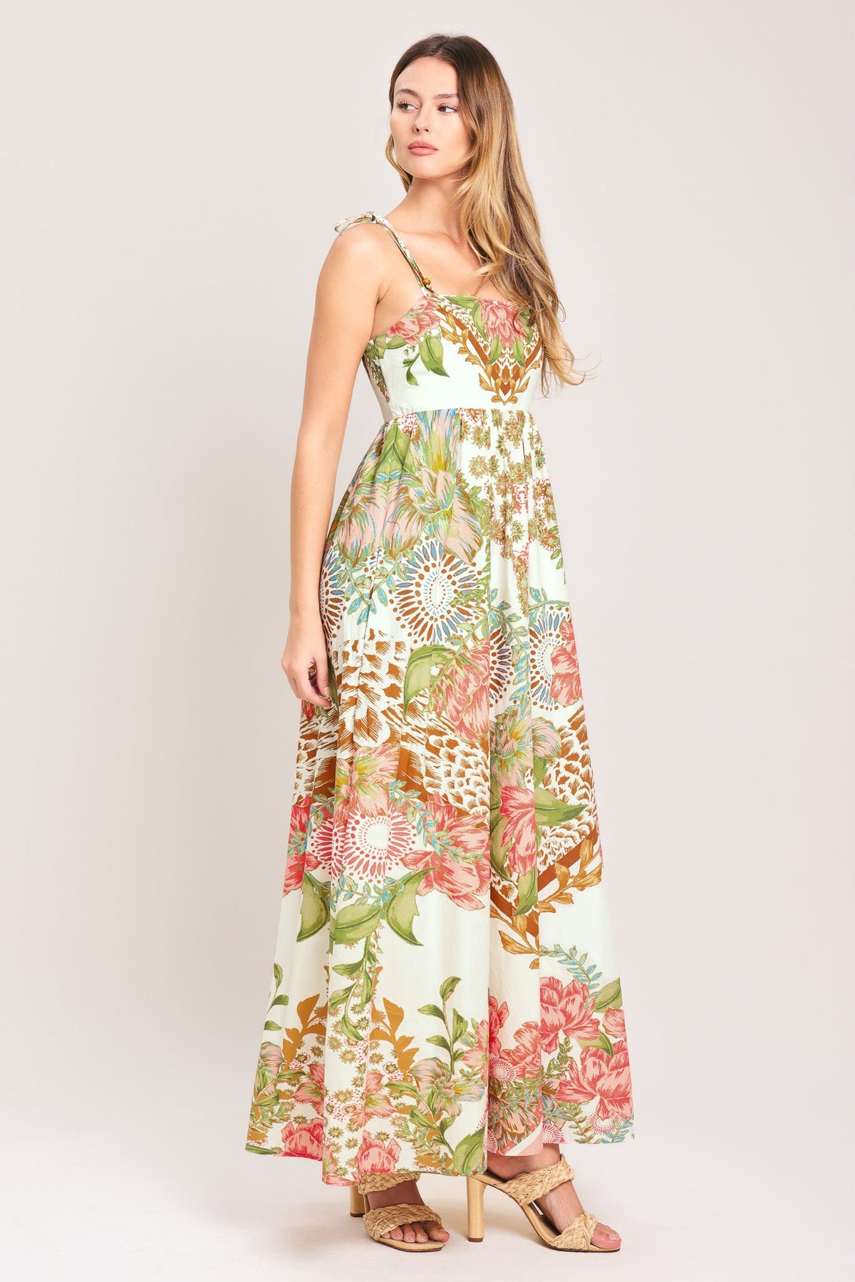 VESTIDO TRENZADO A LA TOBILLO SUMMER OASIS
