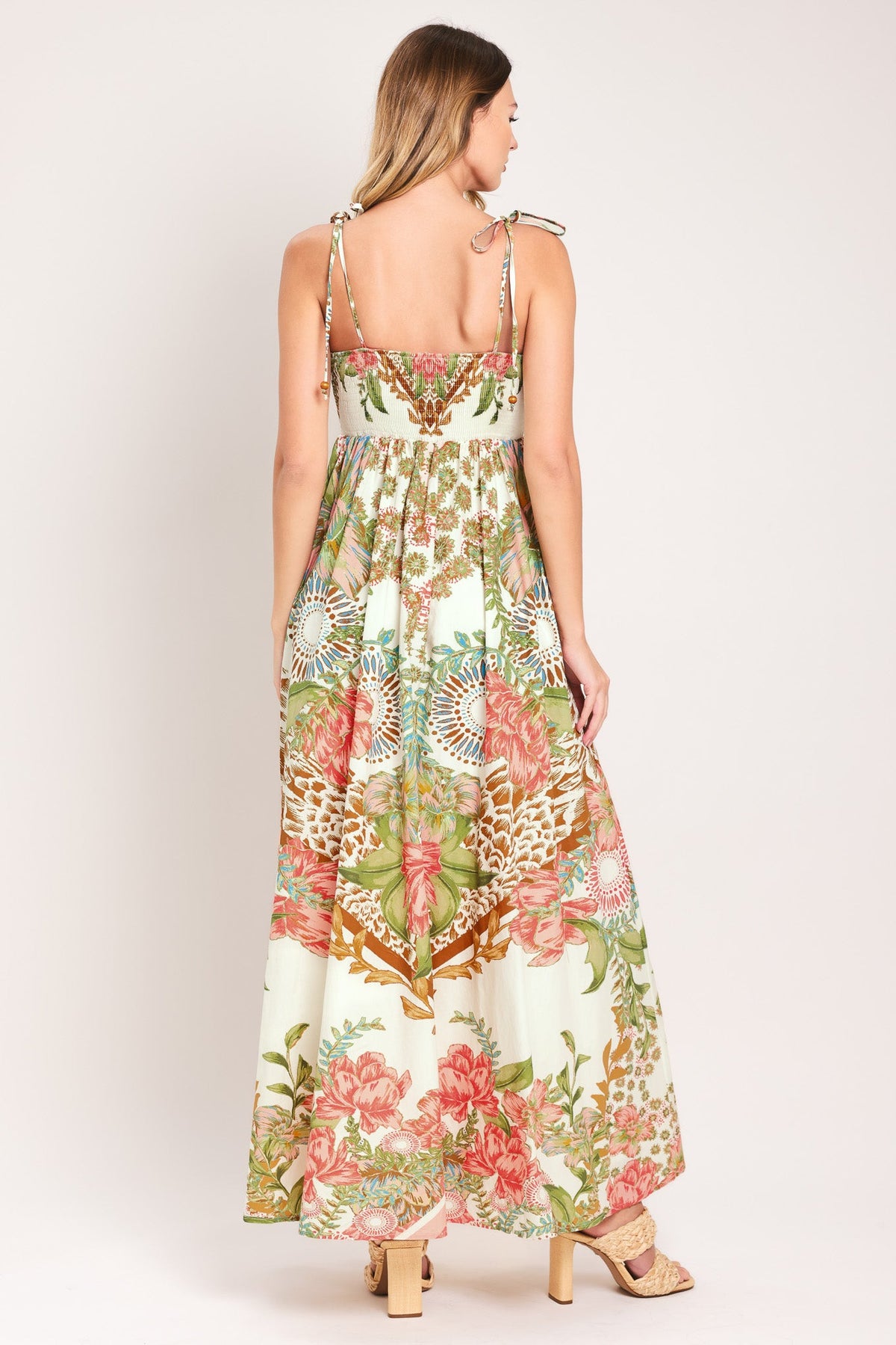 VESTIDO TRENZADO A LA TOBILLO SUMMER OASIS
