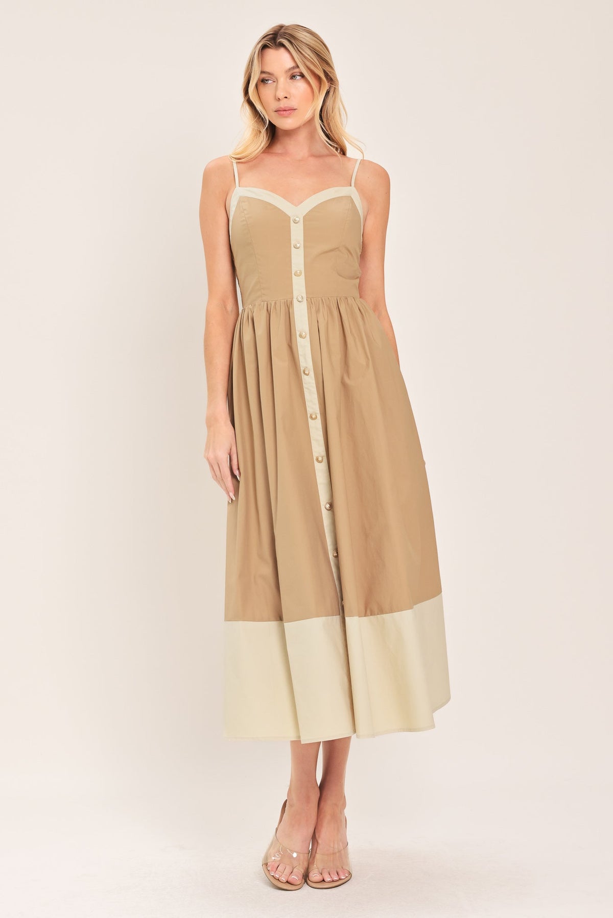 VESTIDO MIDI TEJIDO SANDSTONE SWEETHEART