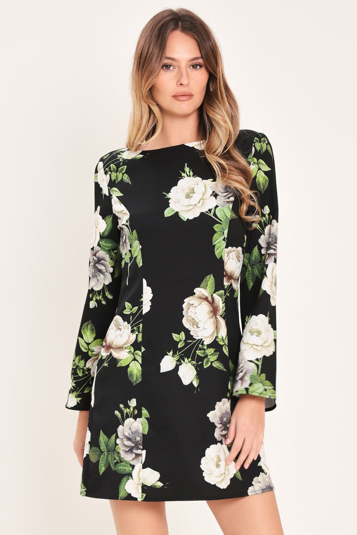 VESTIDO MINI TEJIDO WHISPERING ROSES