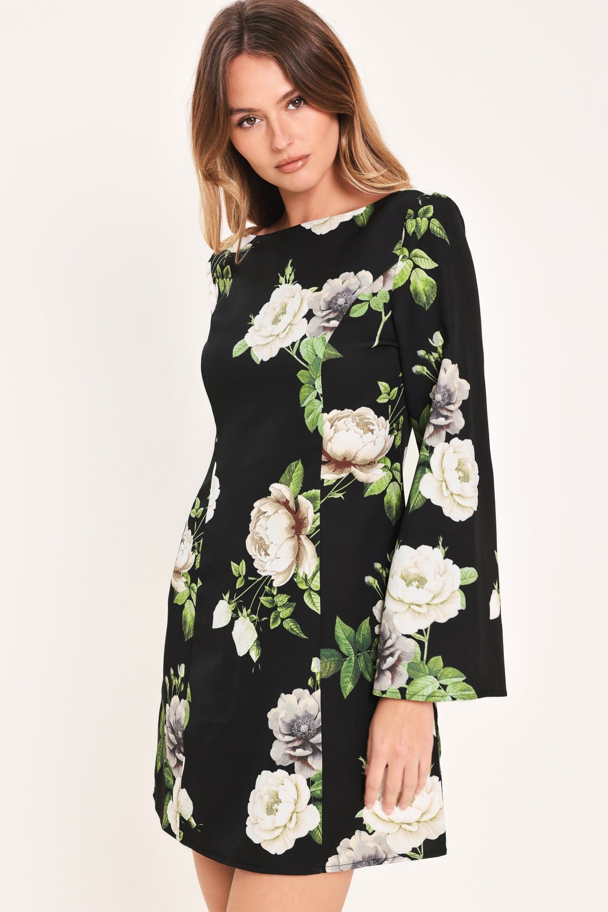 VESTIDO MINI TEJIDO WHISPERING ROSES