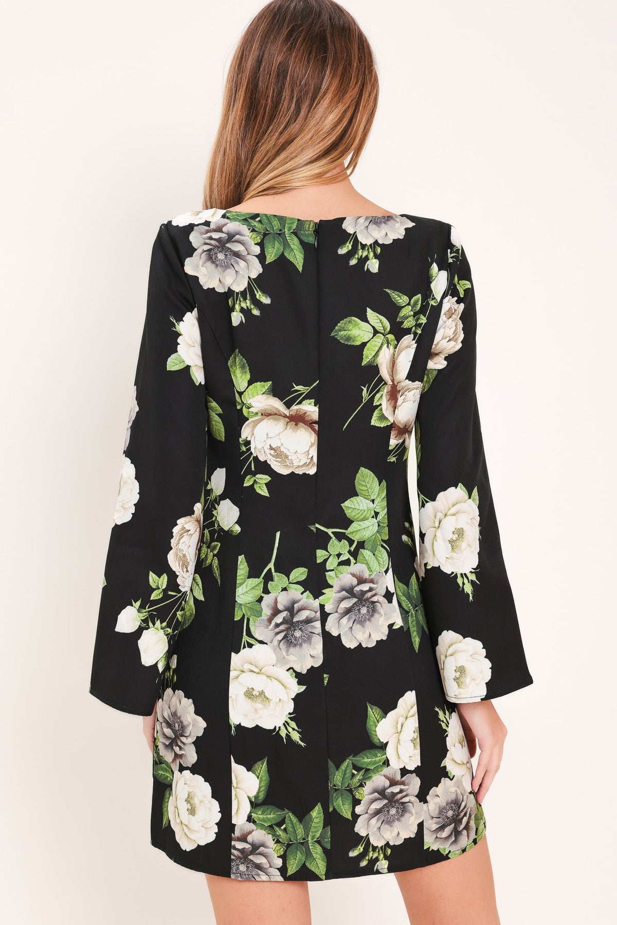 VESTIDO MINI TEJIDO WHISPERING ROSES