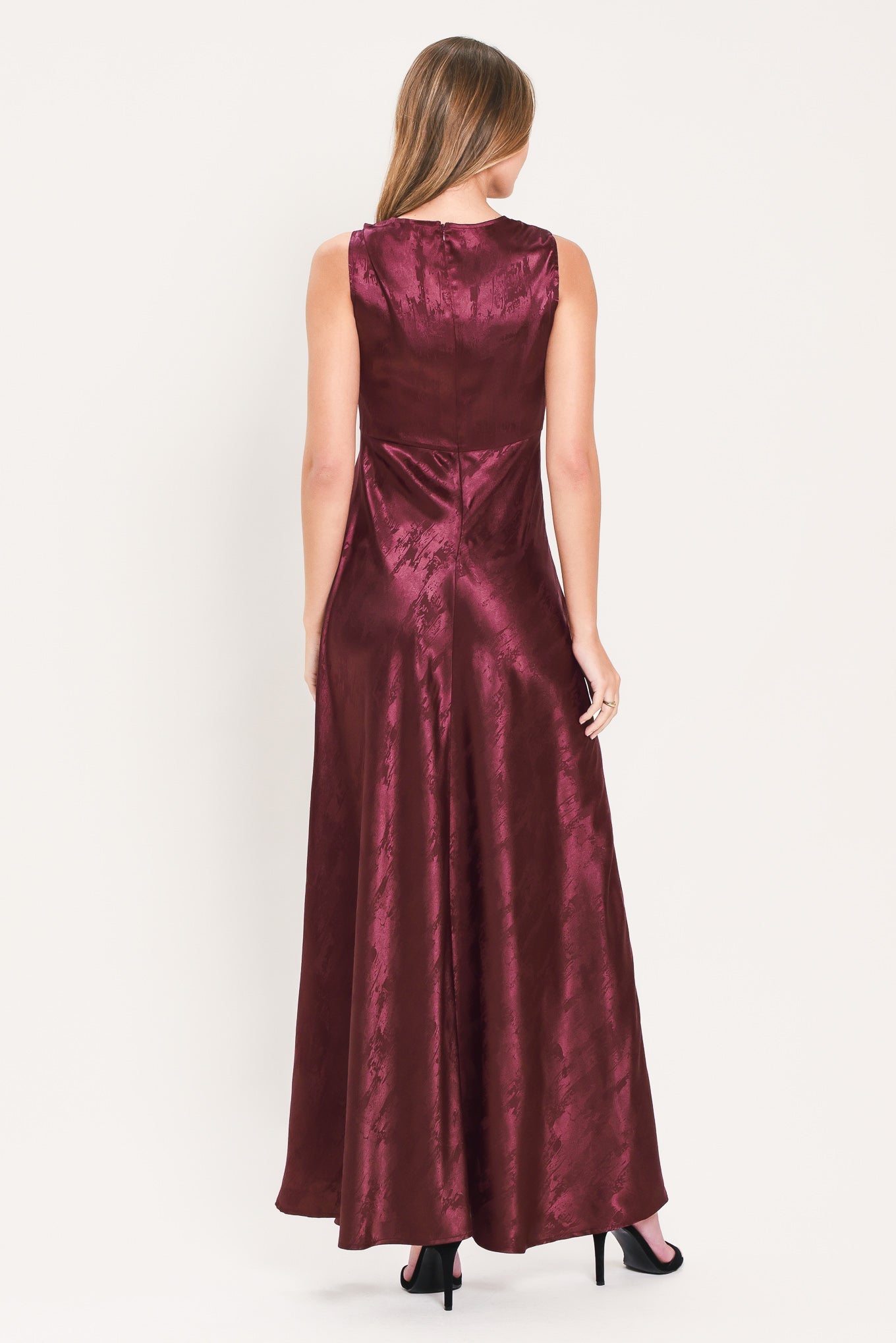 LUMINOUS CHAMPAGNE KISS WOVEN MAXI DRESS