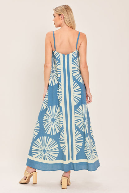 BLUE LAGOON DREAM WOVEN MAXI DRESS