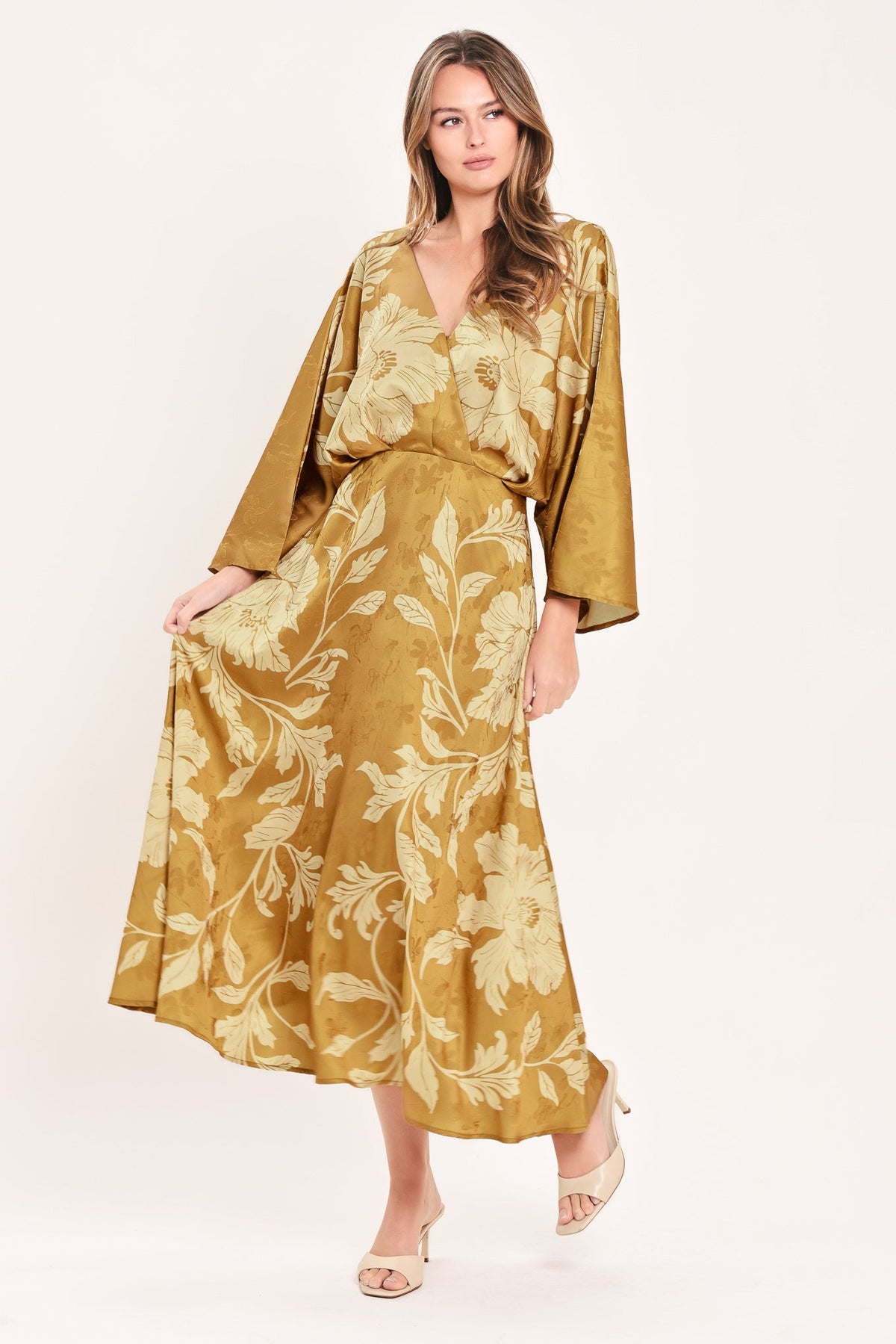 VESTIDO MIDI TEJIDO BUTTERSCOTCH BLOSSOM