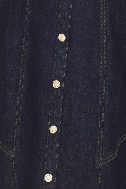 CHELSEA DENIM MIDI DRESS