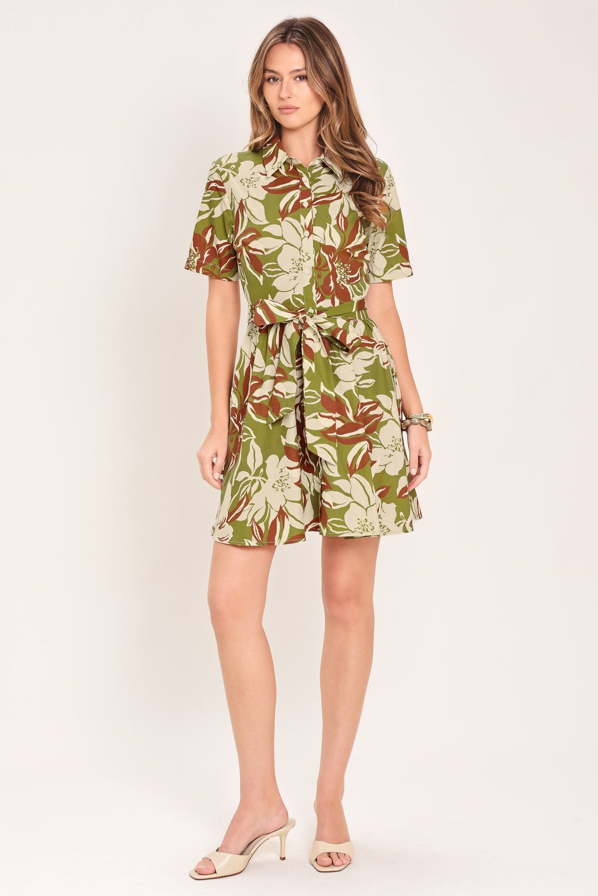 VESTIDO CAMISERO MINI TEJIDO VERDANT ESCAP