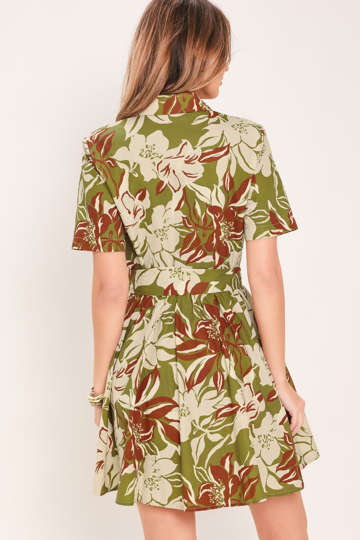 VESTIDO CAMISERO MINI TEJIDO VERDANT ESCAP