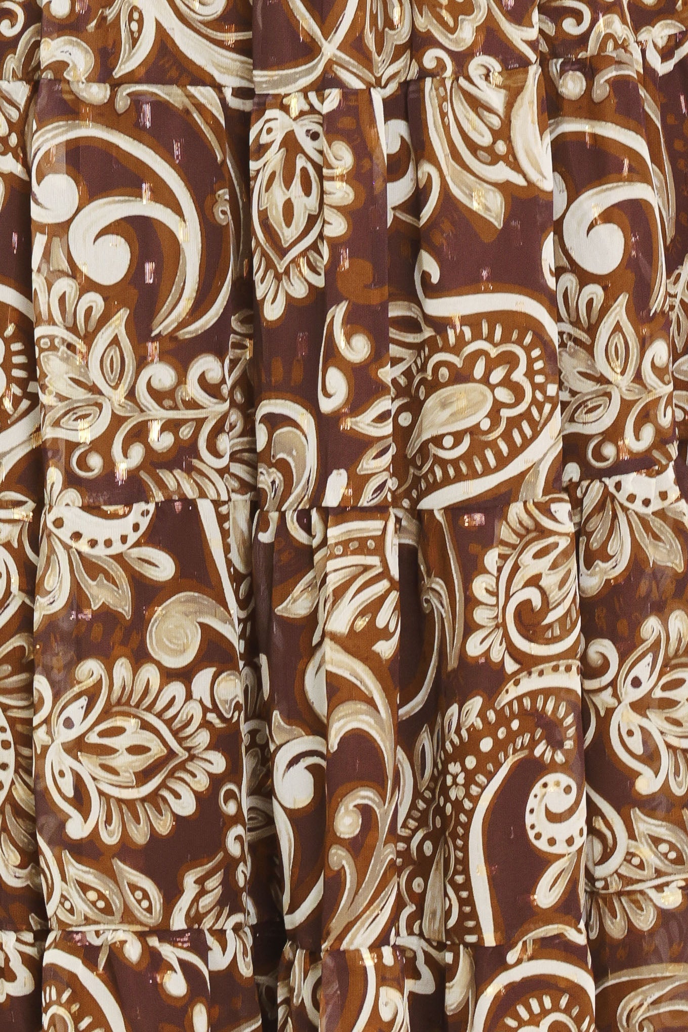 CEDAR SWIRL SONATA WOVEN MIDI DRESS