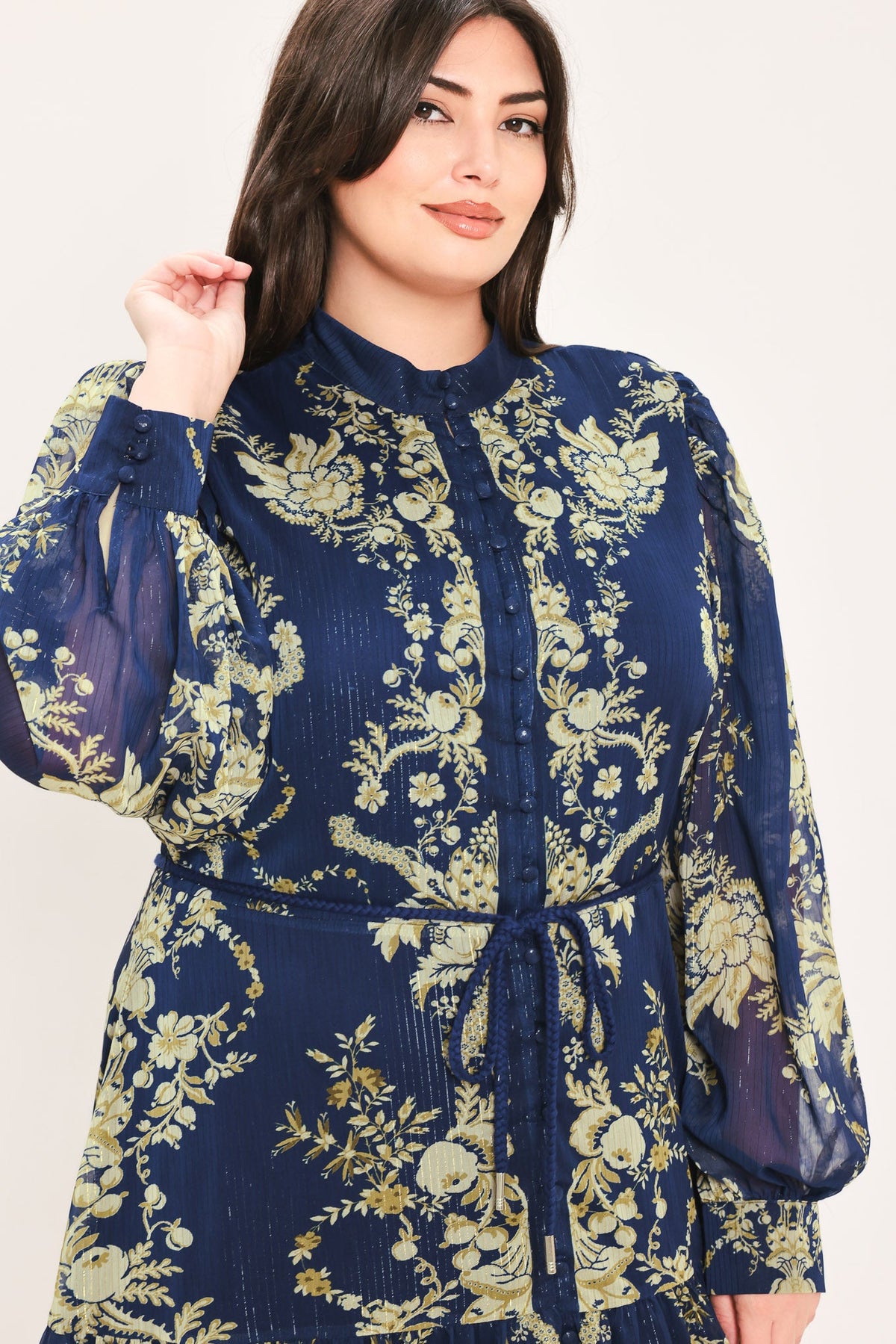 VESTIDO MAXI TEJIDO ROYAL HERITAGE BLOOM