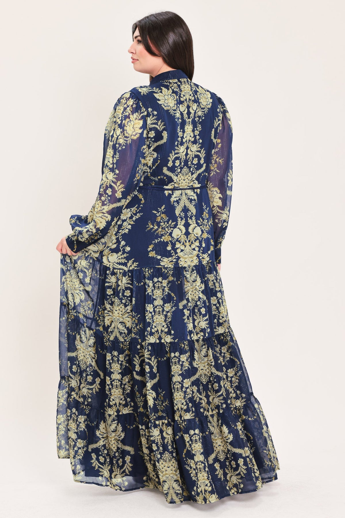 VESTIDO MAXI TEJIDO ROYAL HERITAGE BLOOM