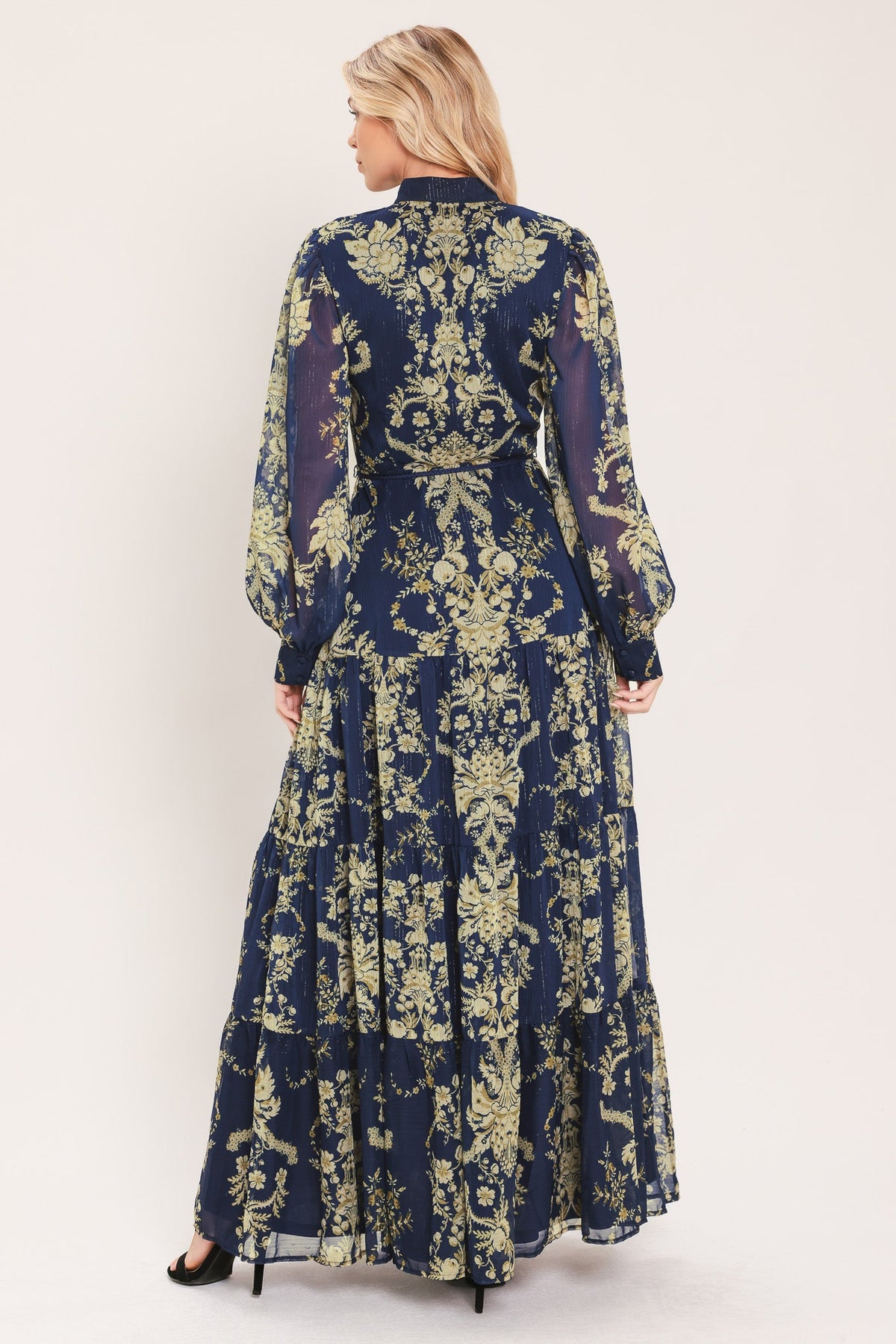 VESTIDO MAXI TEJIDO ROYAL HERITAGE BLOOM