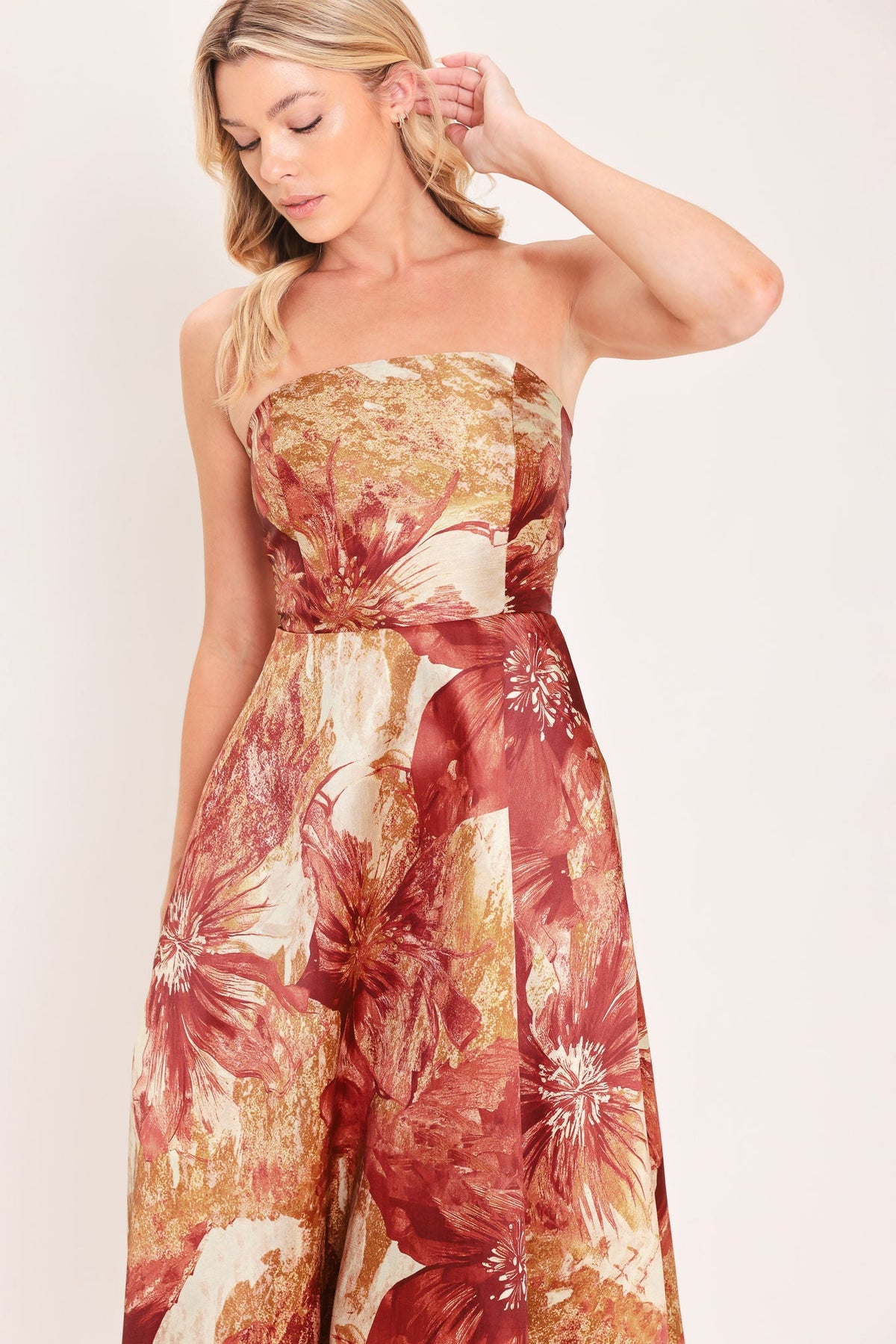 VESTIDO MIDI TEJIDO CINNAMON FLORA DRIFT