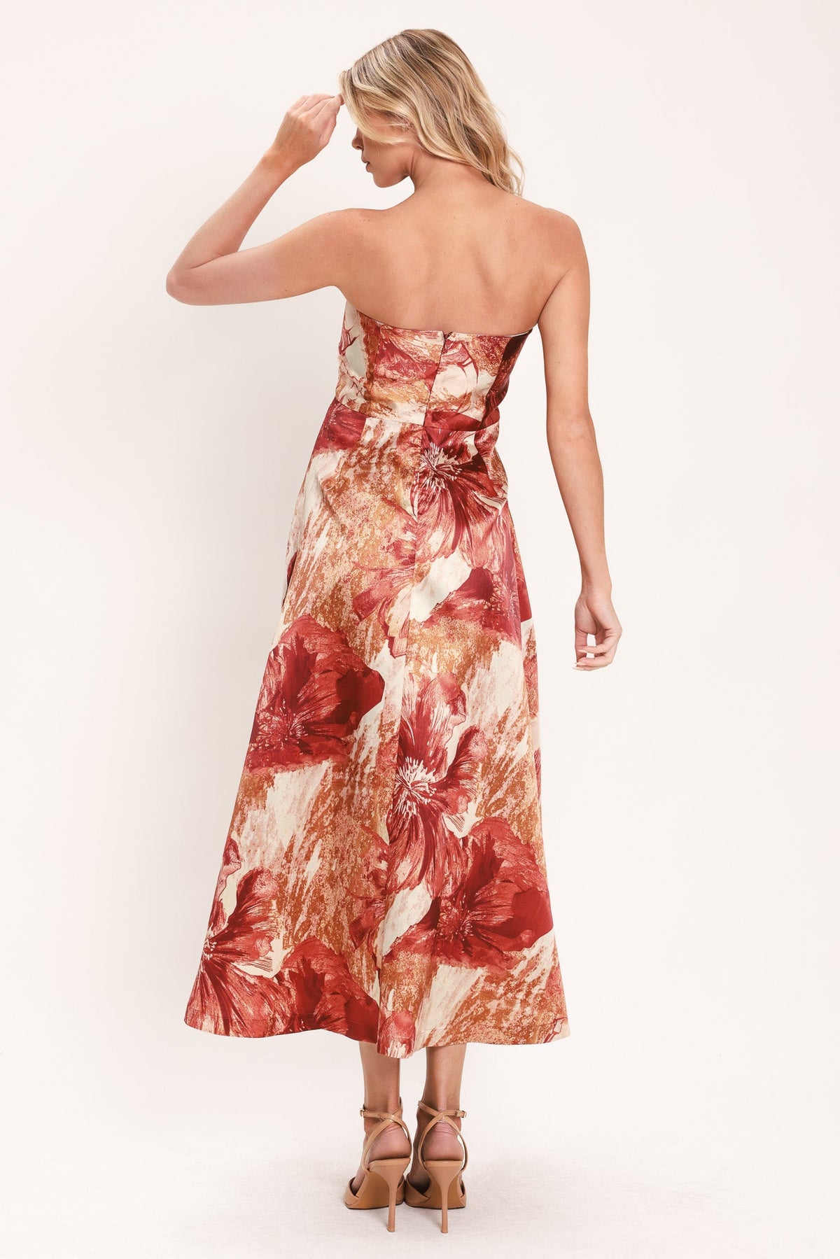VESTIDO MIDI TEJIDO CINNAMON FLORA DRIFT