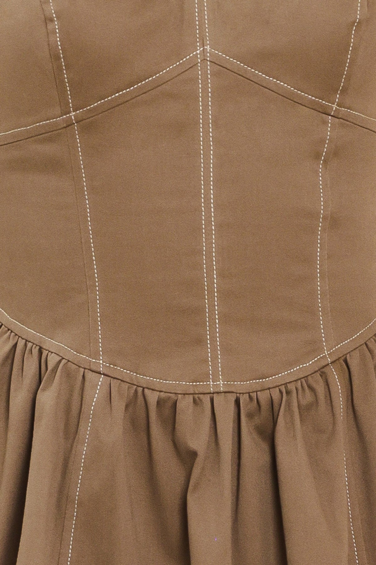 VESTIDO MIDI DE ESTILO RÚSTICO CON TEJIDO DE CORAZONES