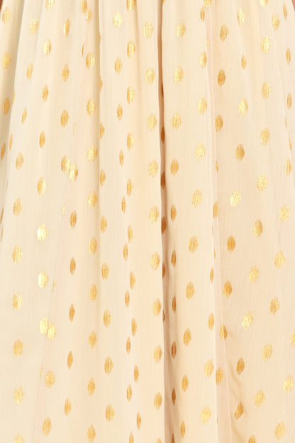 SHIMMERING SKY AFFECTION WOVEN MIDI DRESS