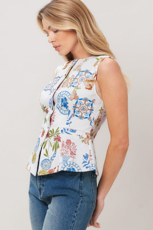 SUMMER ATELIER WOVEN VEST
