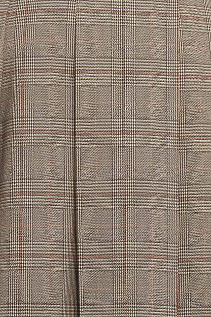 BRITISH TRACE WOVEN MIDI SKIRT