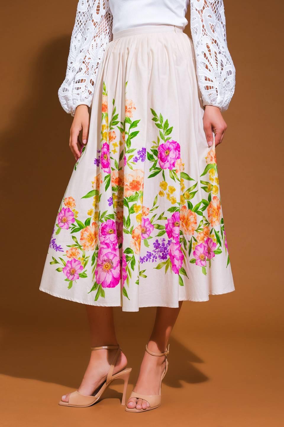 FALDA MIDI TEJIDA LAND SAGAMORE CREEK