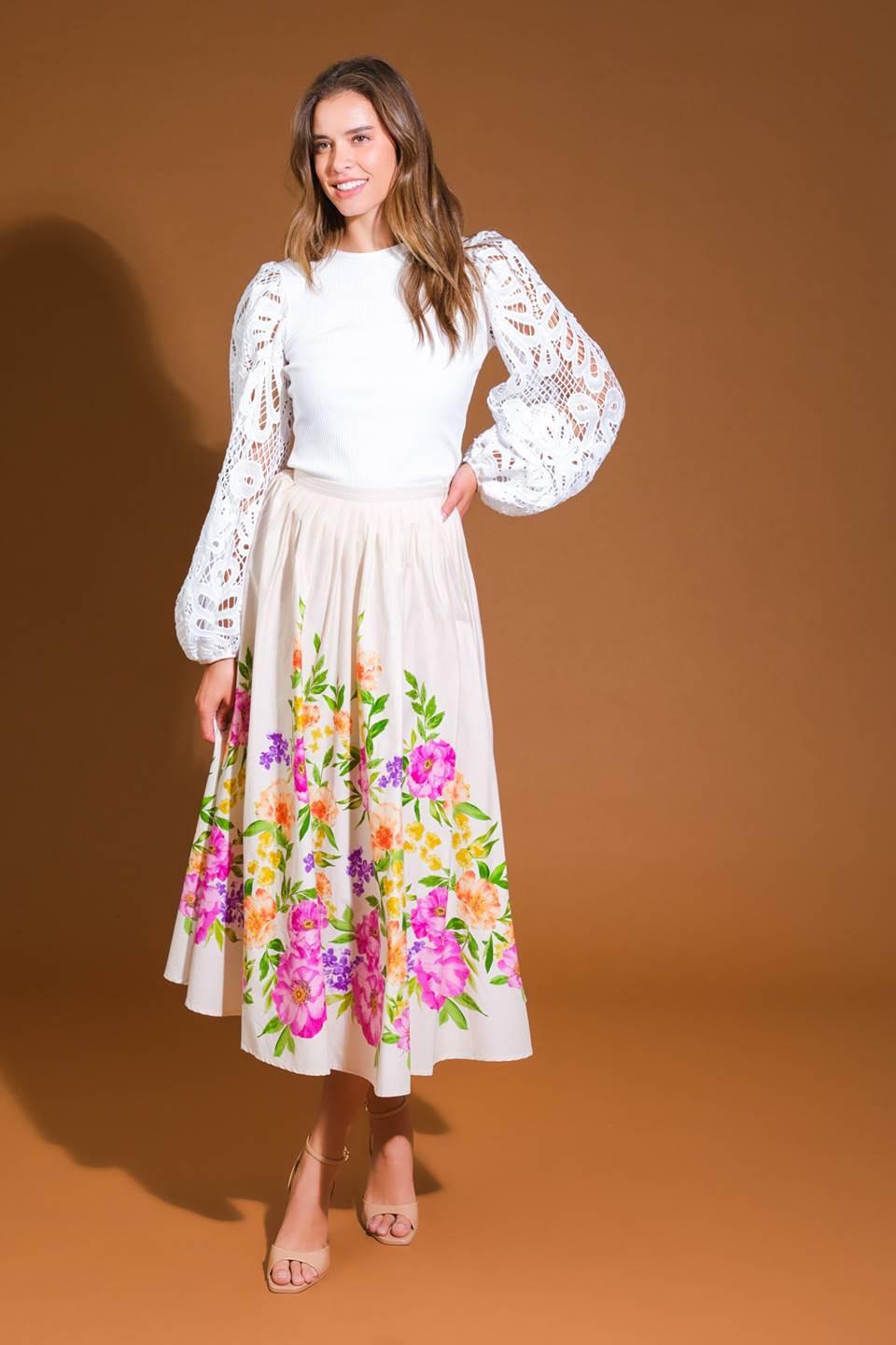 FALDA MIDI TEJIDA LAND SAGAMORE CREEK