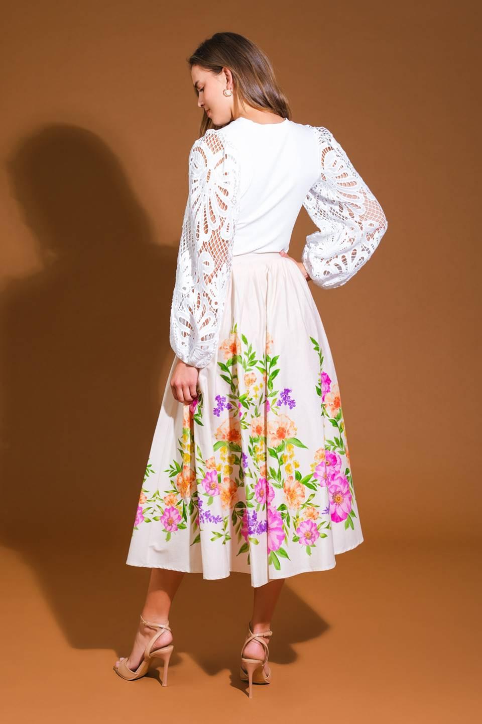 FALDA MIDI TEJIDA LAND SAGAMORE CREEK