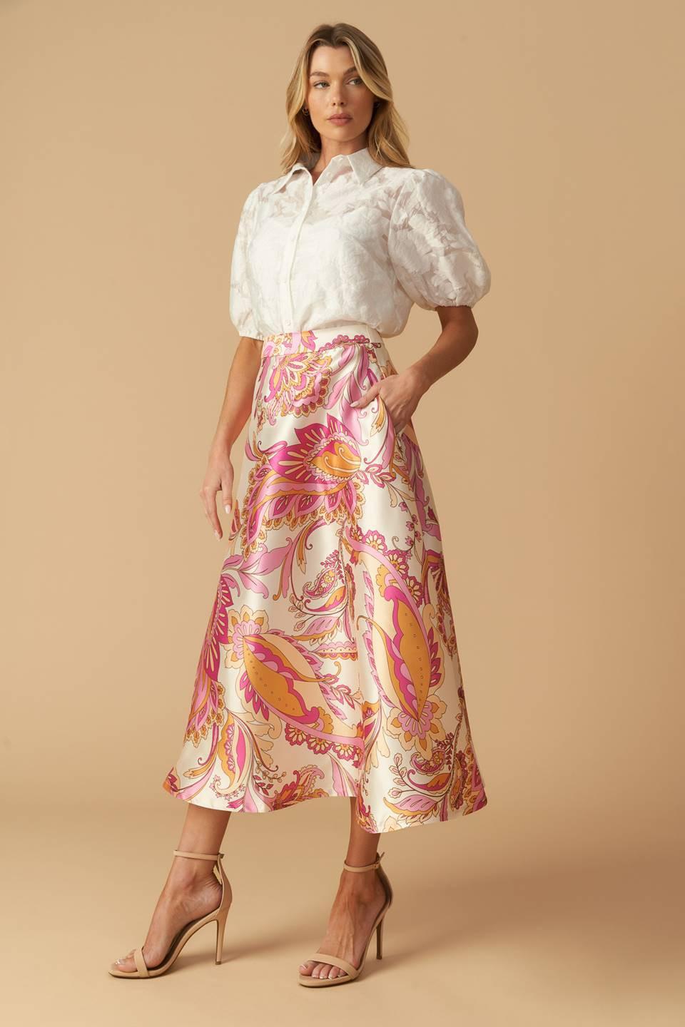 FALDA MIDI TEJIDA IN THE STILLNESS