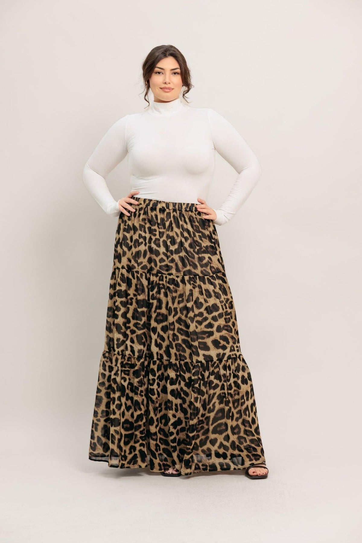 SEASONLESS STYLING WOVEN MAXI SKIRT