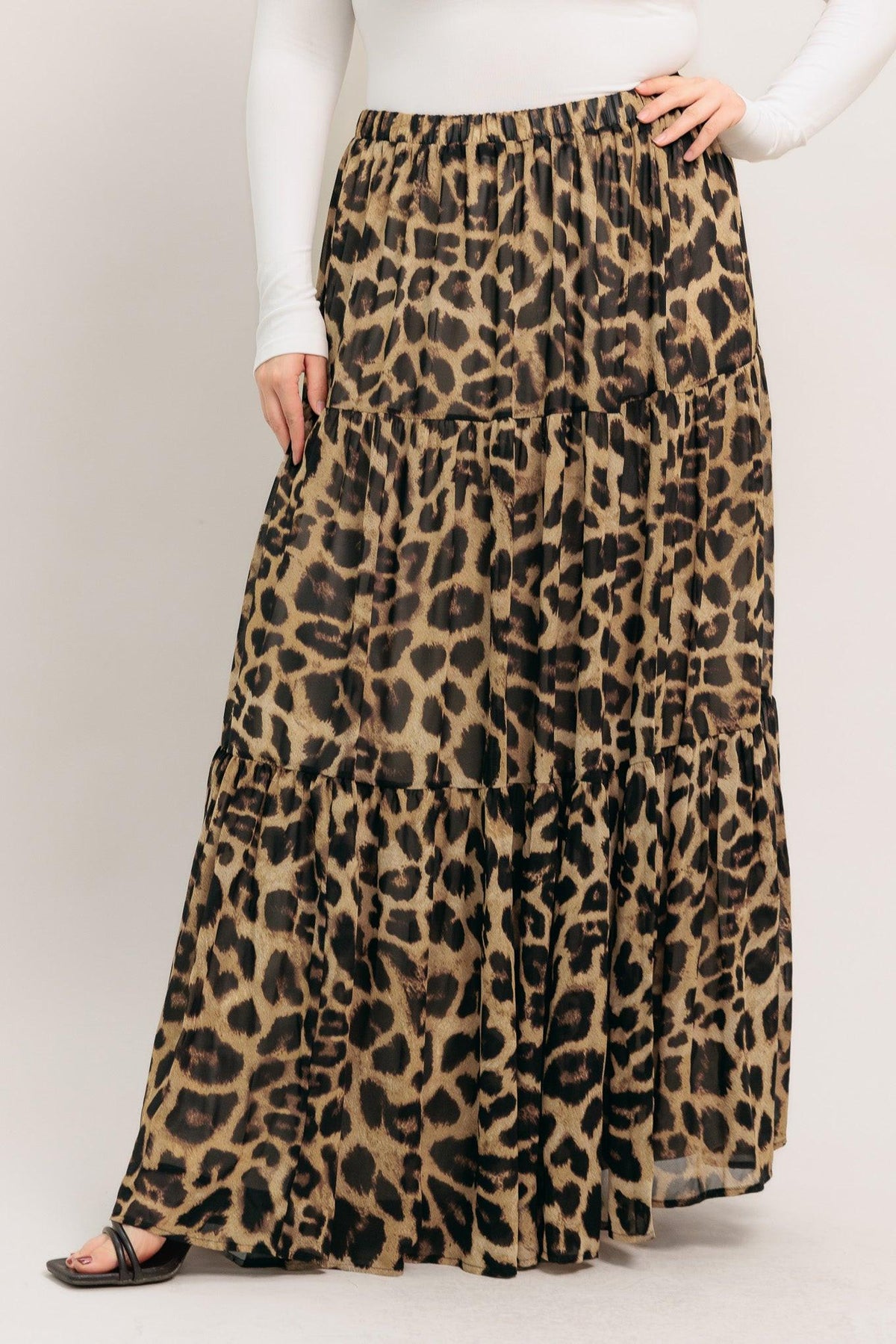 SEASONLESS STYLING WOVEN MAXI SKIRT