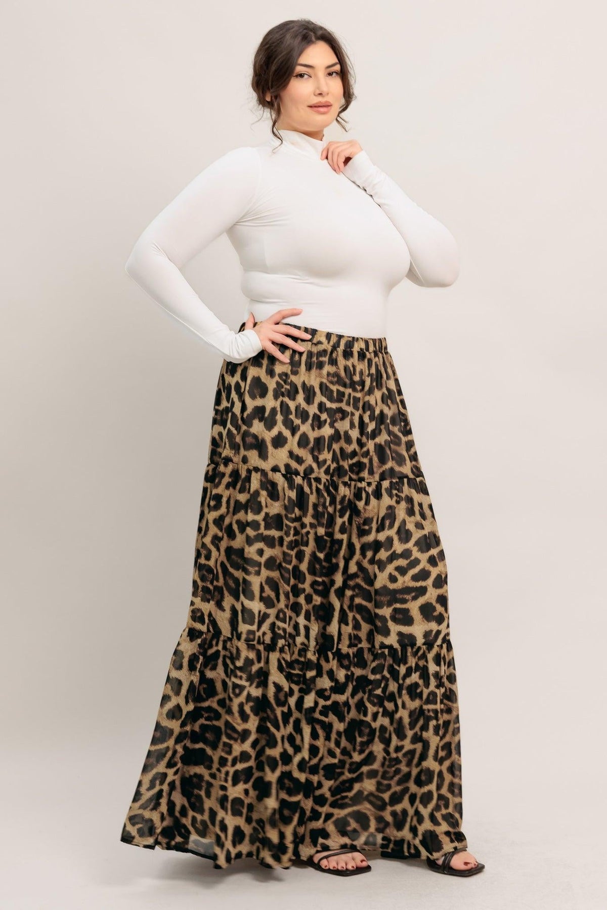SEASONLESS STYLING WOVEN MAXI SKIRT