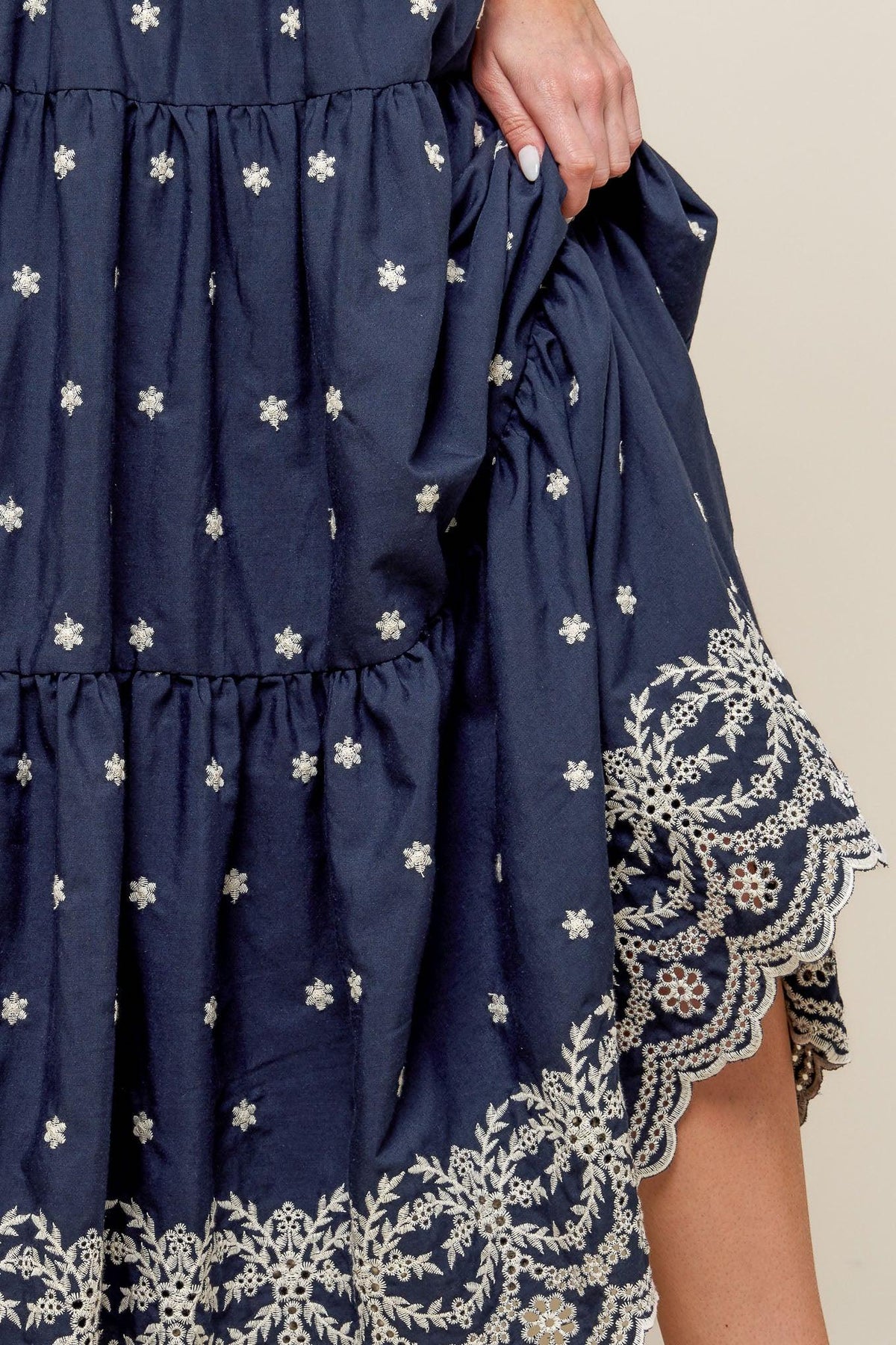 FALDA MIDI TEJIDA BEBE ALERT AZUL MARINO