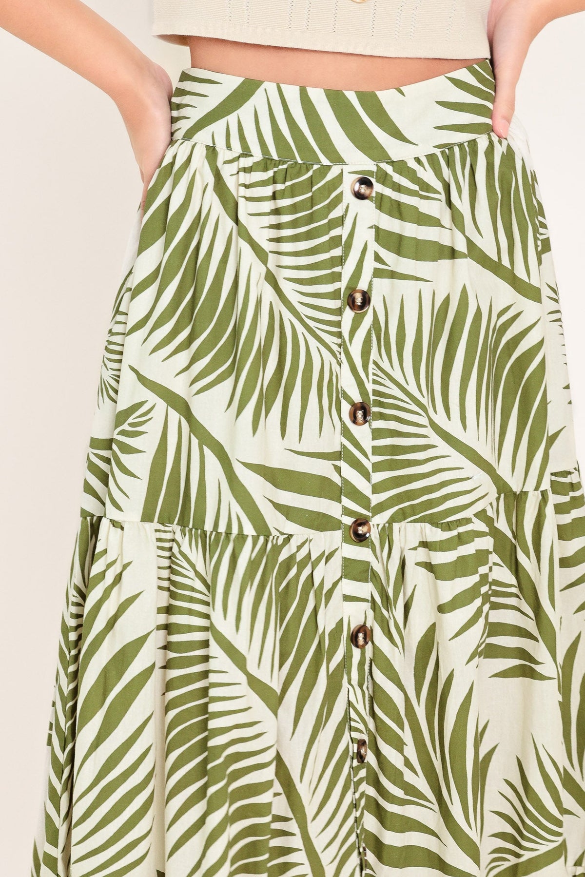 FALDA MAXI TEJIDA COASTAL CANOPY
