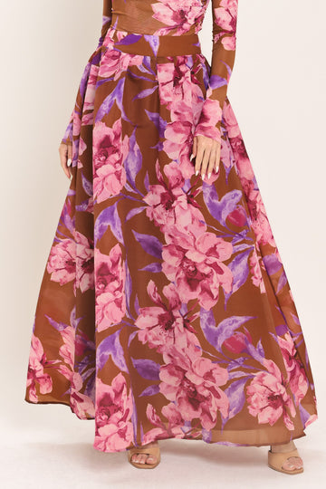 BROWN PINK MULTI