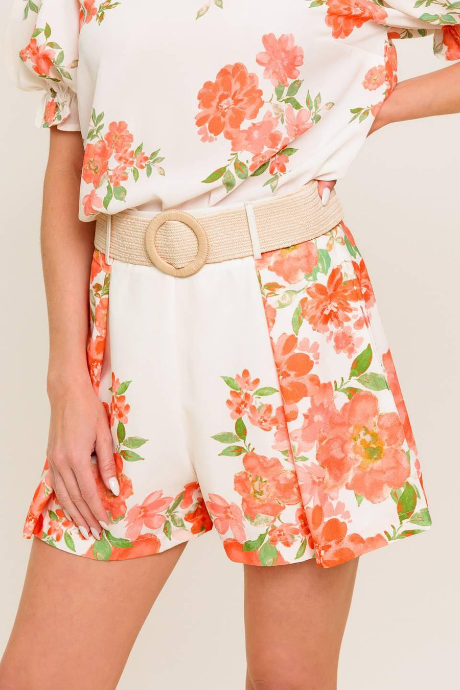 LOVELY DAYS IVORY WOVEN SHORT
