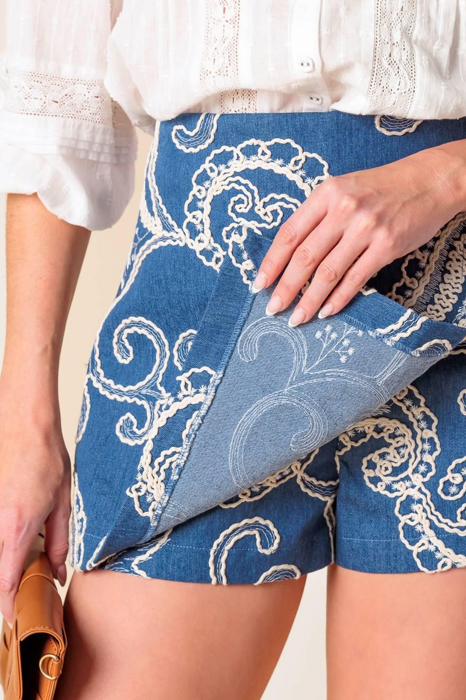 FALDA-PANTALÓN TEJIDA CARA LA FRANCE