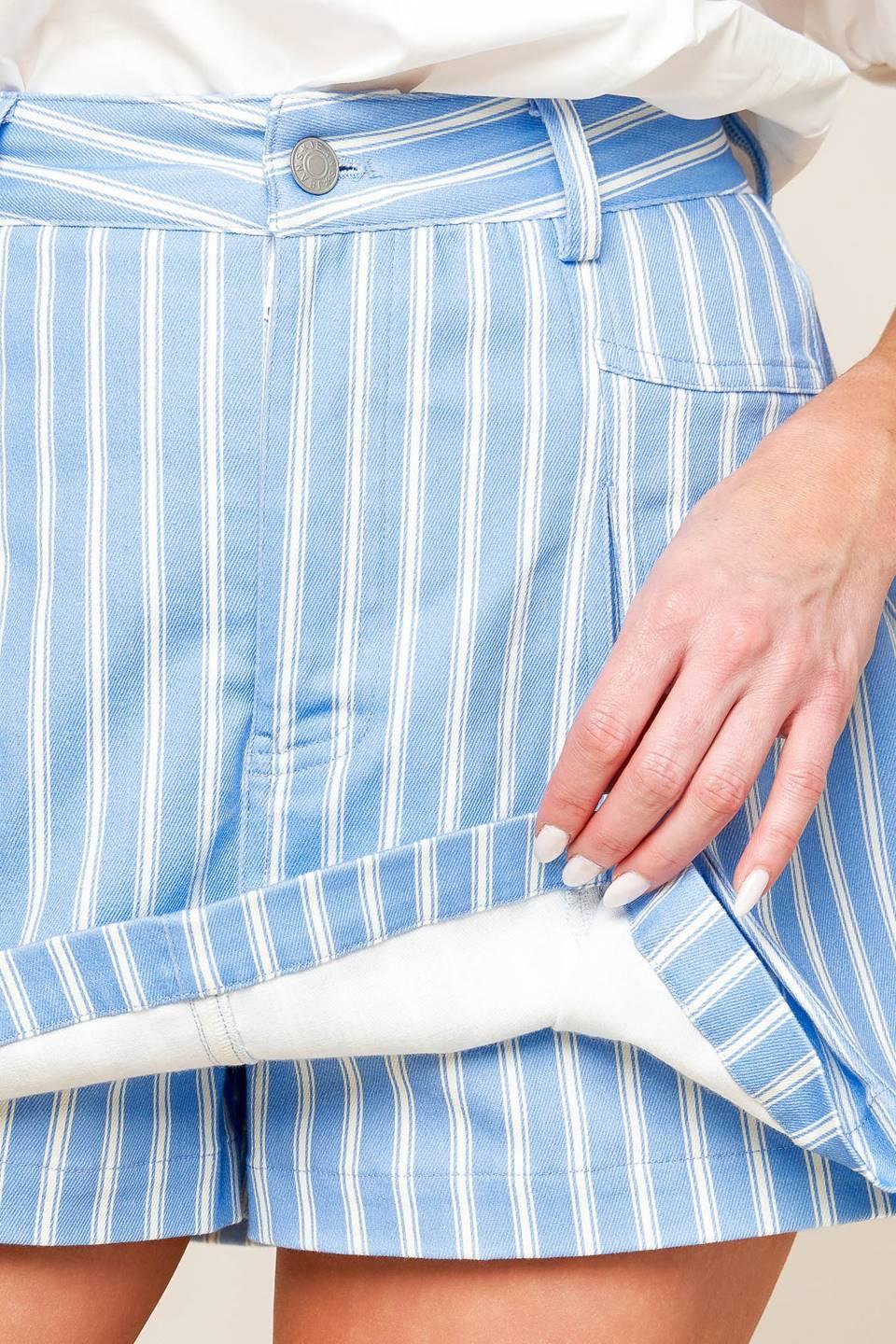 FALDA-PANTALÓN TEJIDA AZUL POLVO VALERIA
