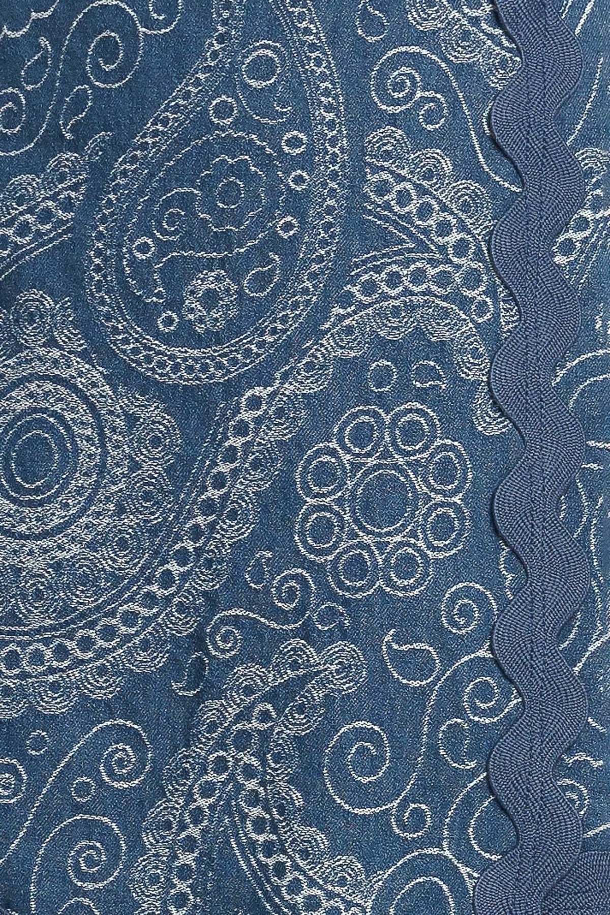 FALDA PANTALÓN VAQUERA ESCALOPADA ESTAMPADO CACHEMIR BOHEMIO