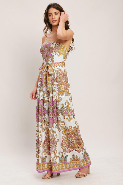 MEDITERRANEAN DREAM WOVEN JUMPSUIT