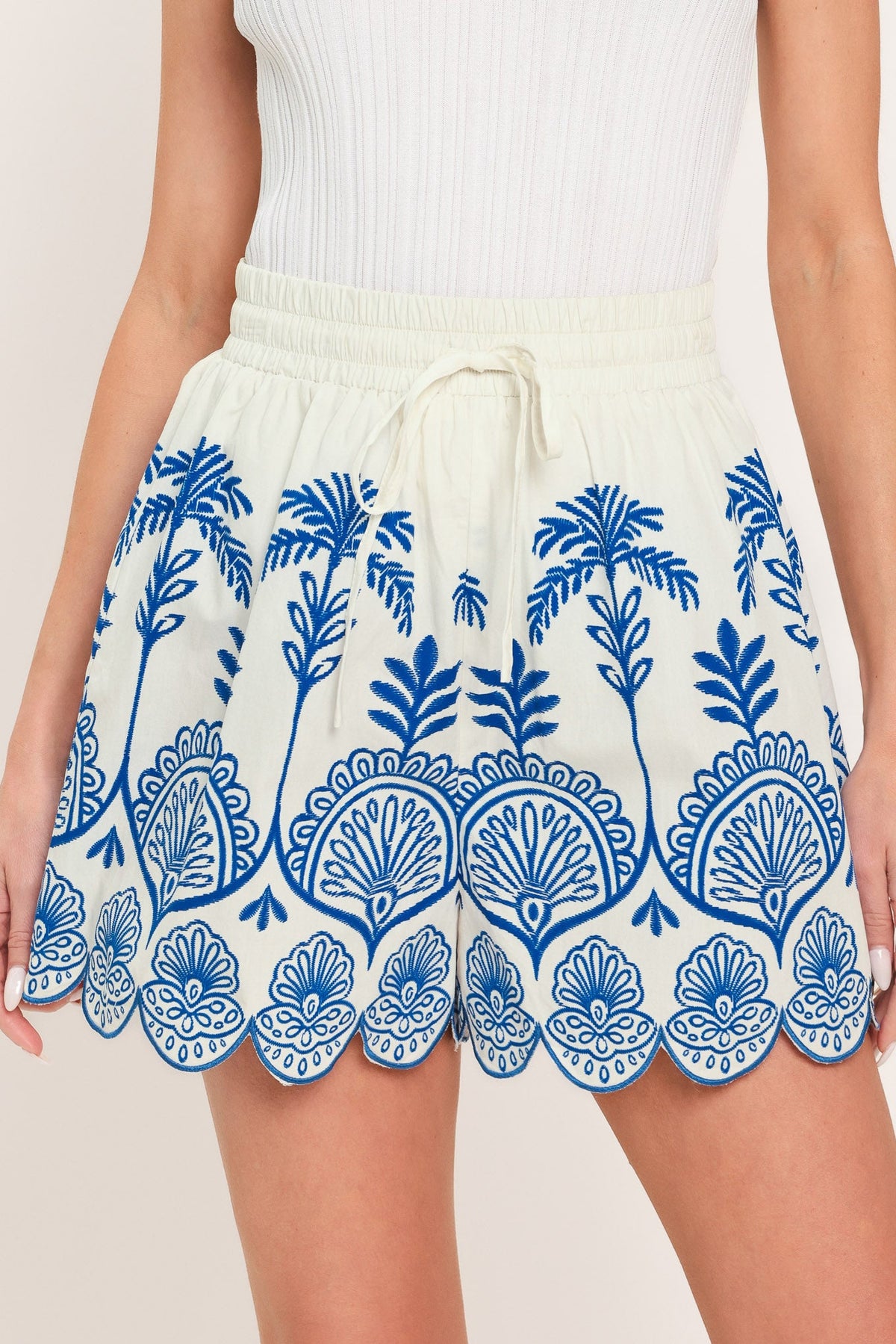 PANTALONES CORTOS DE TEJIDO TRENZADO COASTLINE PALM