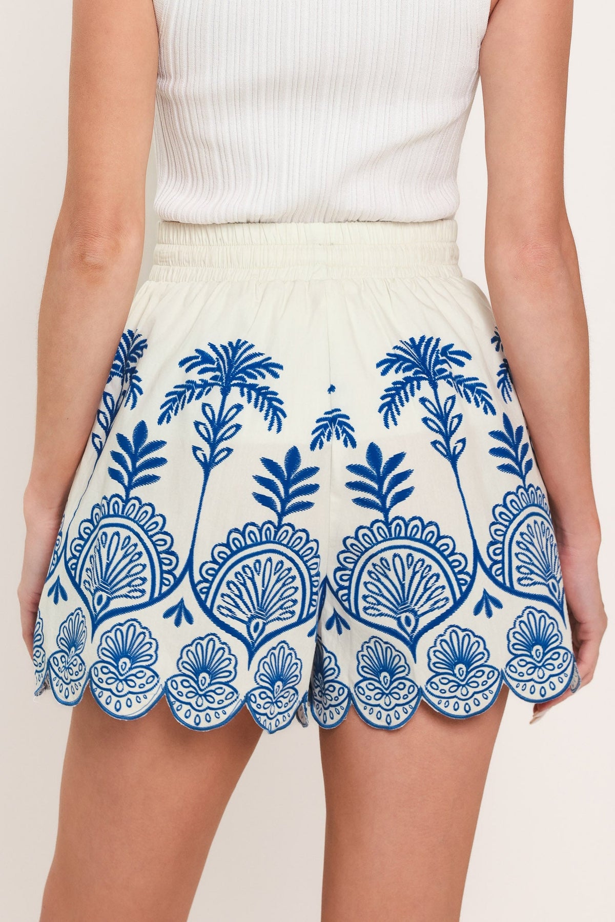 PANTALONES CORTOS DE TEJIDO TRENZADO COASTLINE PALM