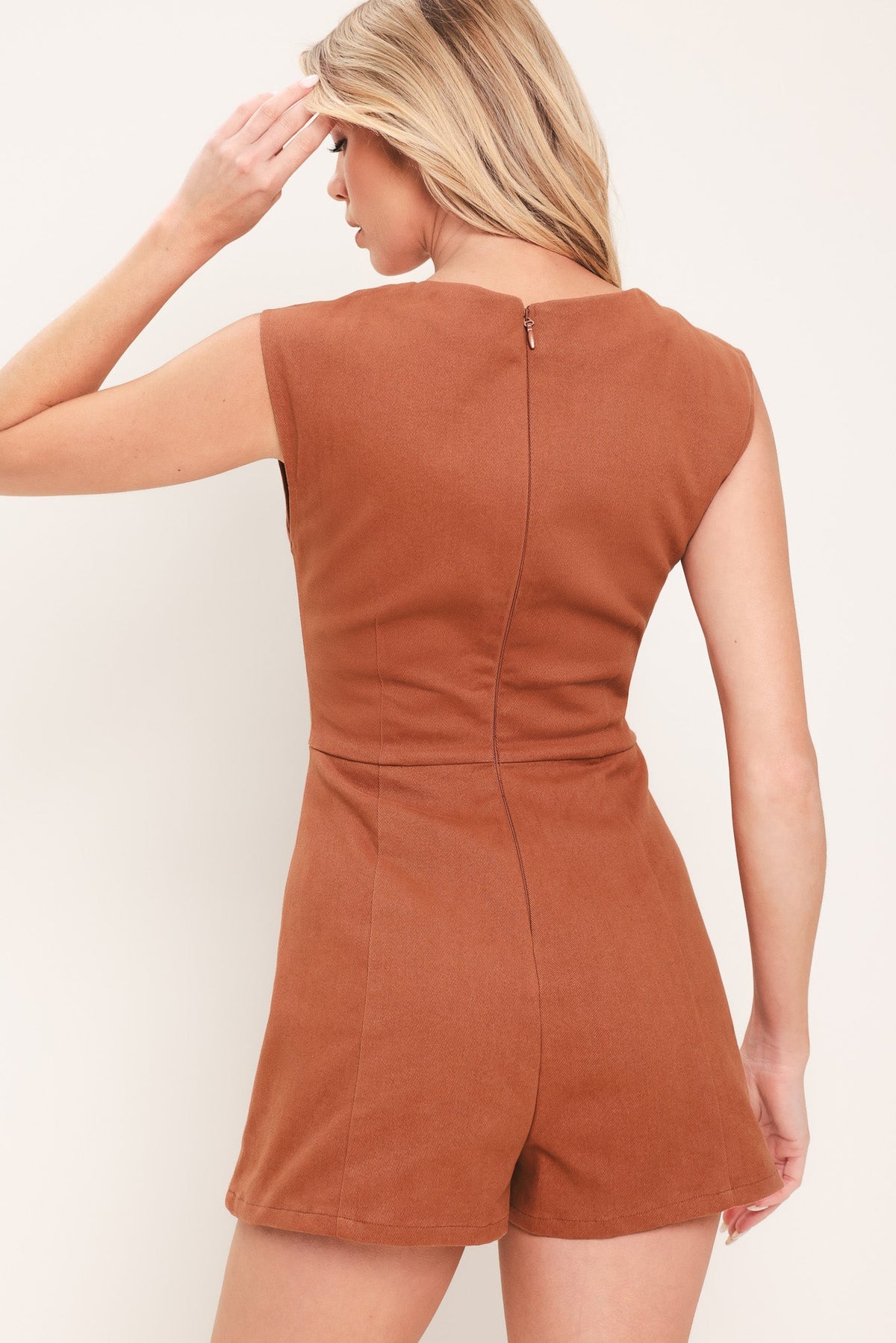 ROMPER TEJIDO TERRACOTA CHIC