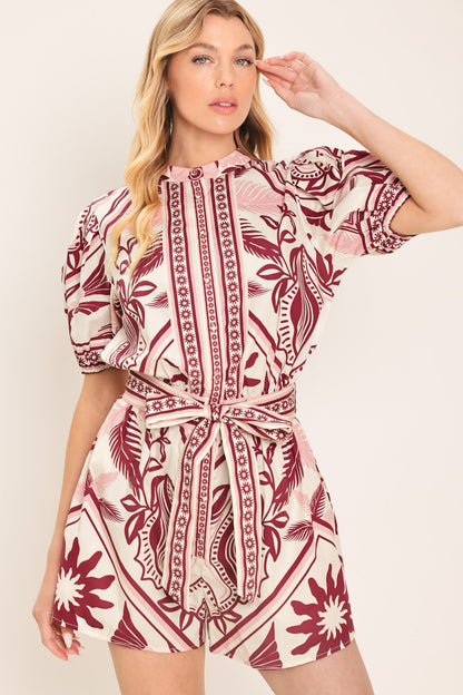 PROVENCE WEEKEN WOVEN ROMPER