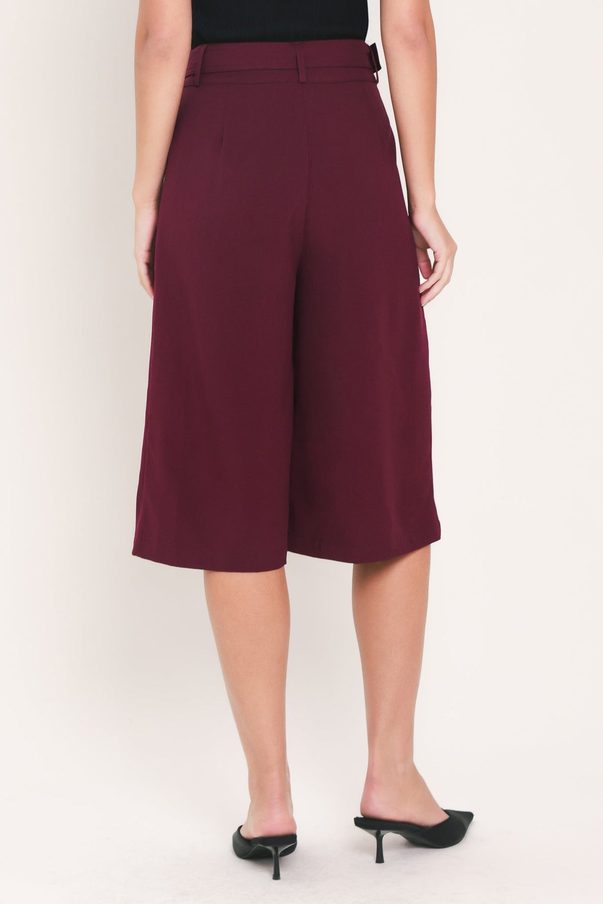 PANTALONES CULOTTE CON CINTURÓN Y HEBILLA CITY CHIC
