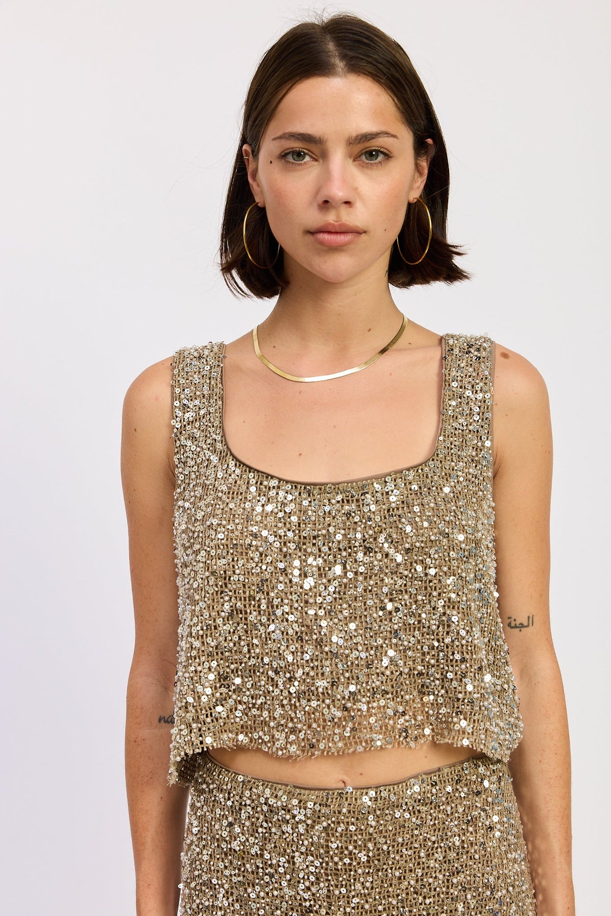 Osanna Sequin Crop Top