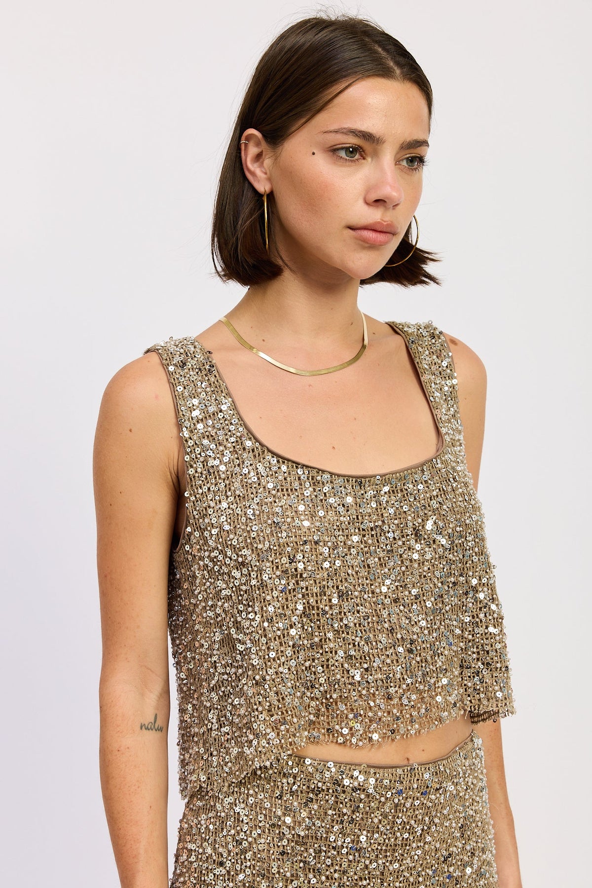 Osanna Sequin Crop Top