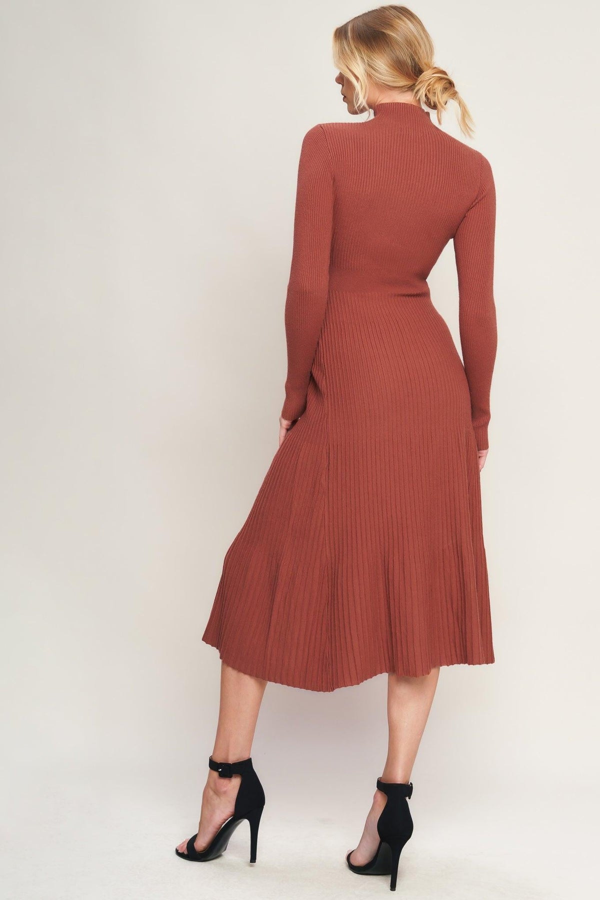 STOLEN KISSES SWEATER MIDI DRESS